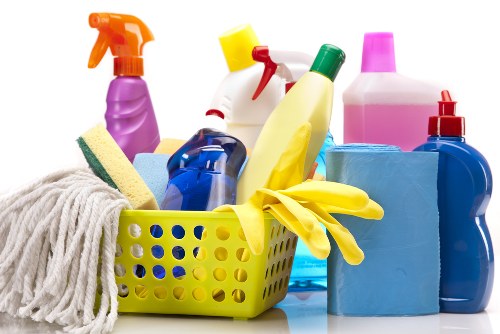 Carpet cleaner performing a safety-checked cleaning task indoors