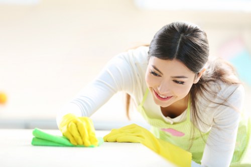 Freshly cleaned carpet creating a cleaner, brighter indoor space