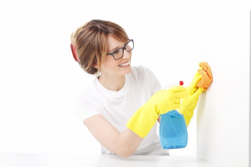 Carpet cleaning equipment used with proper safety precautions